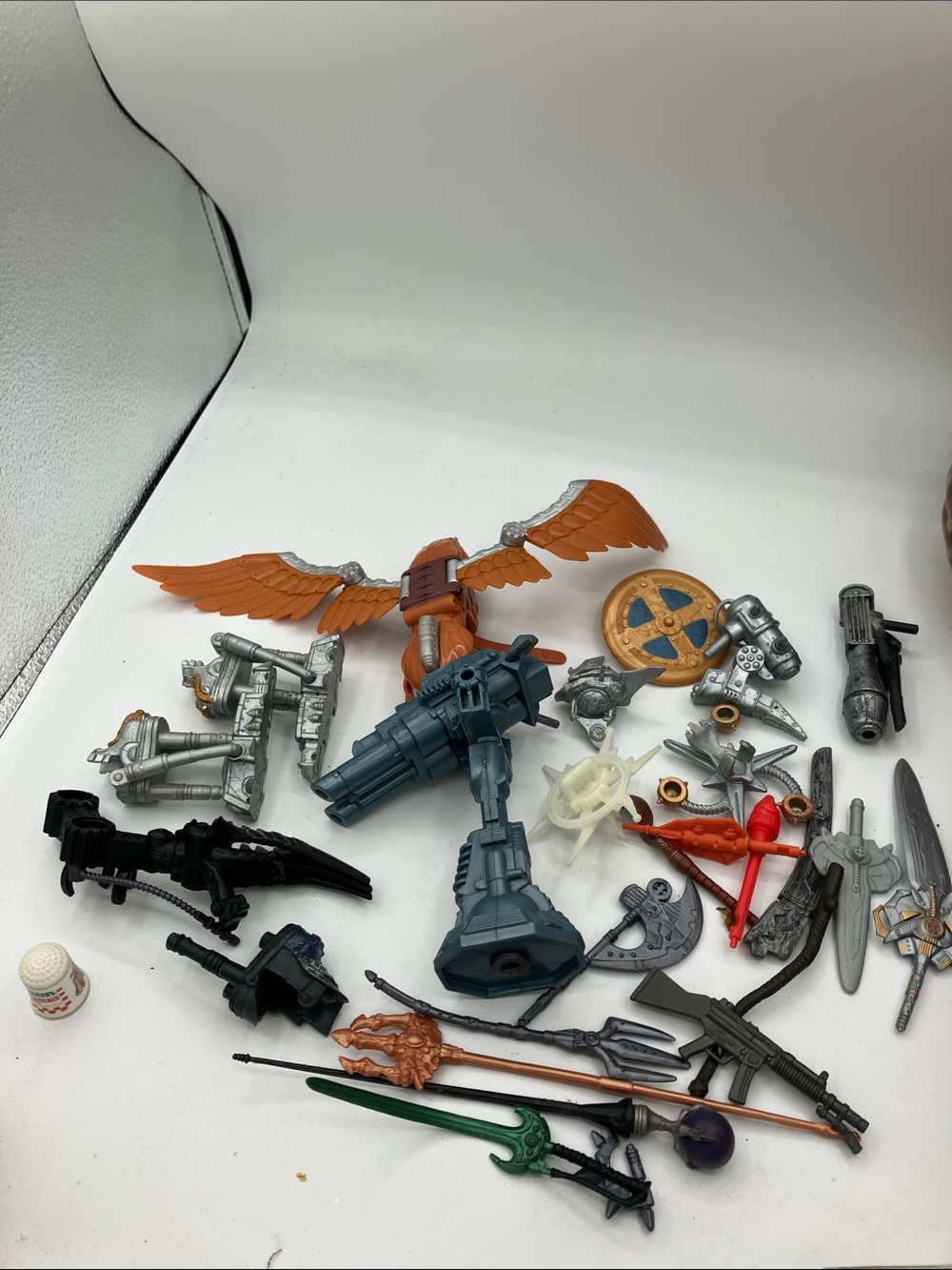Assorted (as is)marvel weapons  Accessory Pack — Orange, Silver, Blue,